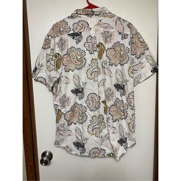 Levi's Extra large Ivory Paisley Button Down Western Vintage Shirt XL - Picture 5 of 5